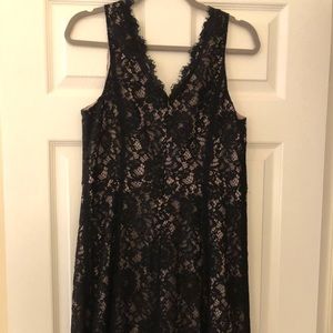 Beautiful black lace Loft dress